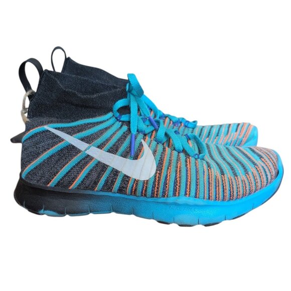 Nike Sneakers Free Train Force Flyknit Blue Men's Running Shoe Lace Up Comfy - Picture 1 of 7